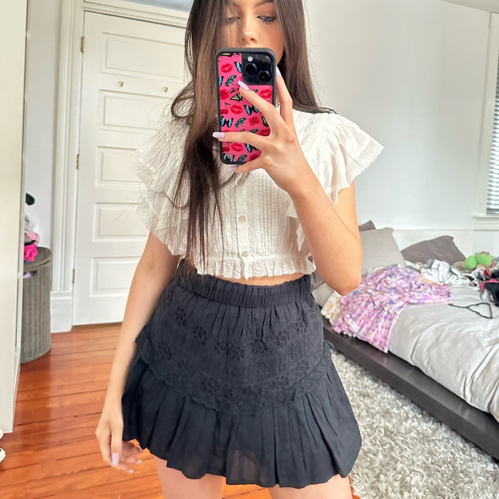 NWT loveshackfancy cove mini skirt